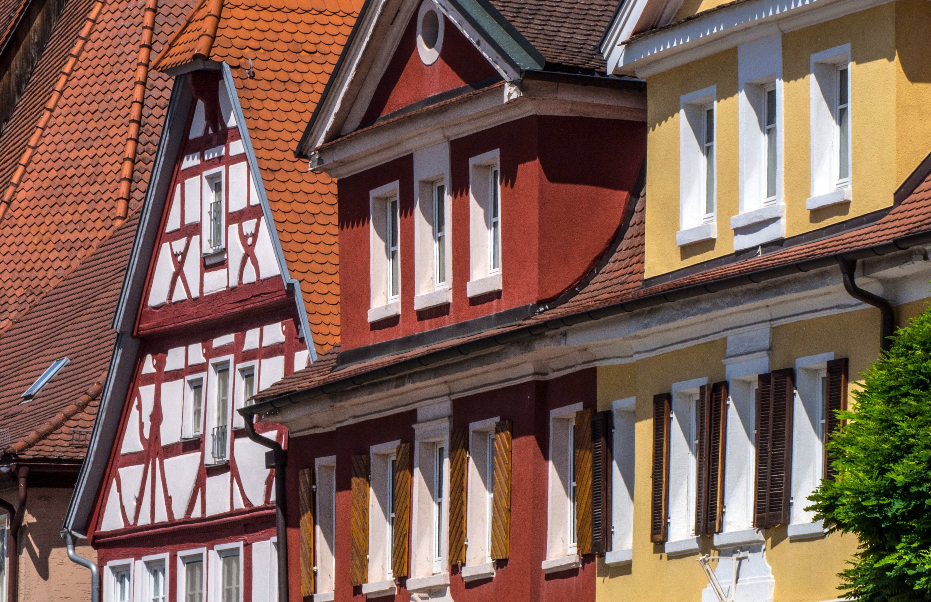 Fachwerkhäuser der historischen Altstadt Bad Windsheim