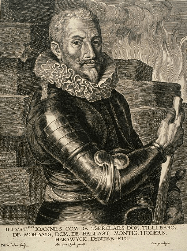 Porträt des Heerführers Johann T'Serclaes von Tilly um 1630