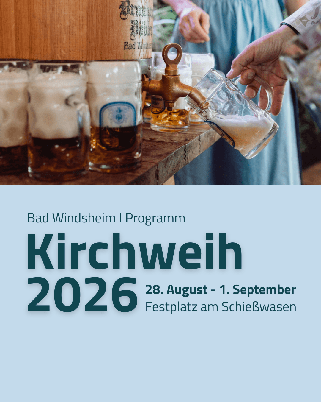 Das Kirchweih-Programm für 2026 ist online