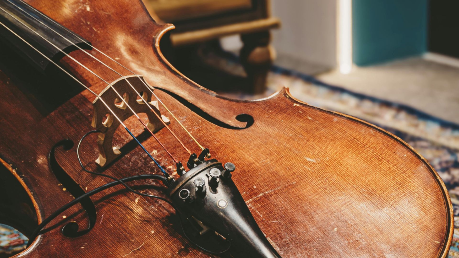 Nahaufnahme einer Violine, wie sie auf der StadtKultur gespielt wird
